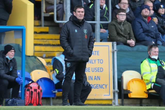 Mansfield Town manager Nigel Clough - busy day ahead.