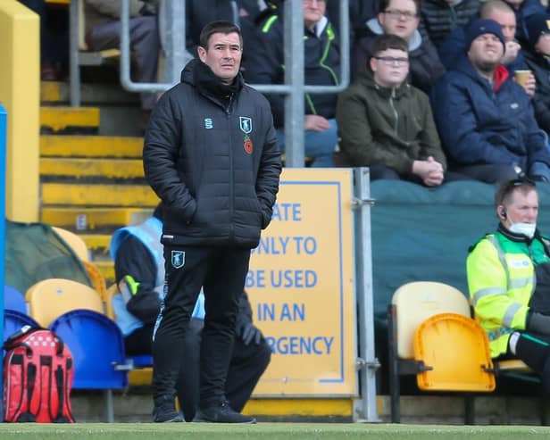 Mansfield Town manager Nigel Clough  - busy day ahead.