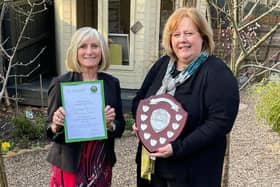 Ravenshead Cof E Primary School Governors received a prestigious award. Chair of the Governors Nicola Thomas is "delighted." 
Pictured with the awards are (left) Janet Castle,  Foundation Governor and Nicola Thomas Chair of Governors.