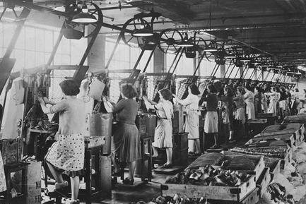 Mansfield Fairbrothers Factory Moulding Room.