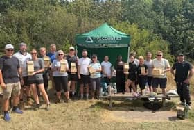 Miller Homes’ team with Groundwork volunteers, working at Poulter Country Park in Mansfield