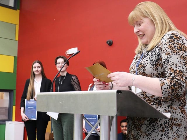 Head of department Hayley Wood handed out some of the top awards