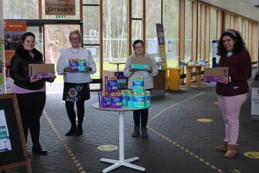 phs donated more than £200 worth of period products to Portland