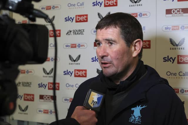 Mansfield Town manager Nigel Clough - winless run is like a runaway train. Photo credit Chris & Jeanette Holloway / The Bigger Picture.media