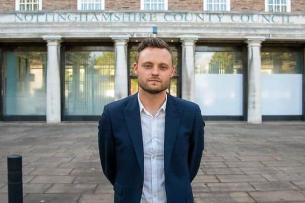 Coun Ben Bradley, Mansfield MP and Nottinghamshire Council leader, outside the council offices in West Bridgford.