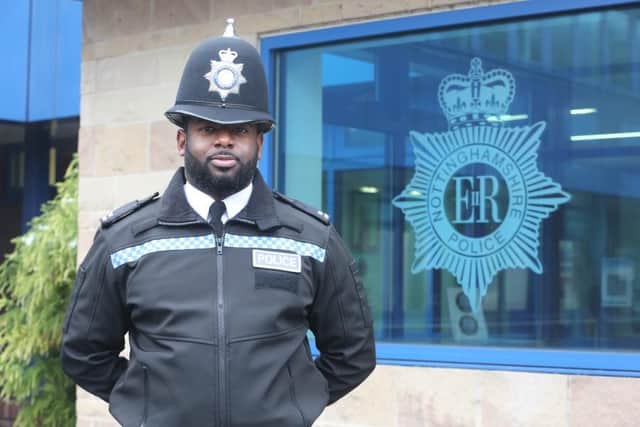 PC Jamie Kamoto of Notts police