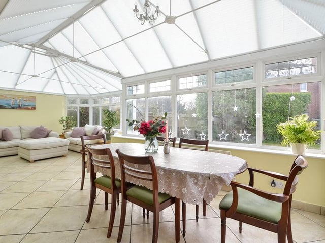 This five bedroom detached house in Emsworth Road, Warblington, is on the market for £800,000. It is listed by Fine and Country.