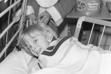 Some children spent months in the hospital for various ailments 
The visit from Santa was always a highlight.