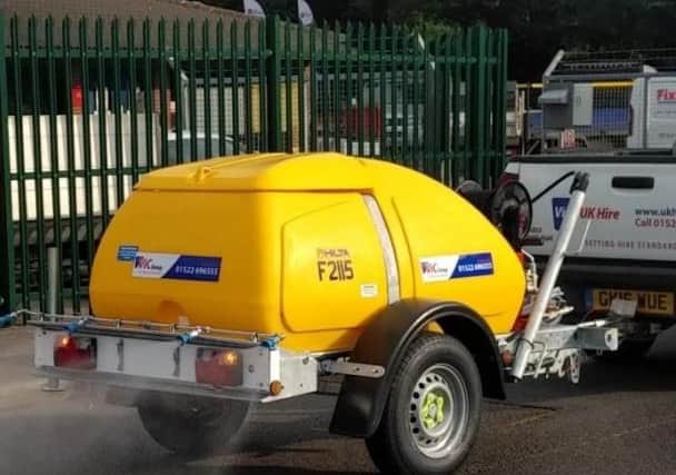 Can you help police find the mobile water tank?