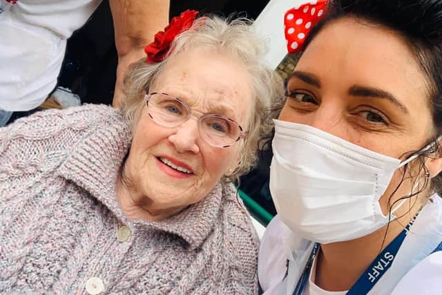 Natasha Westwood (right) has been nominated for a ‘Care Home Activities Organiser’ award.