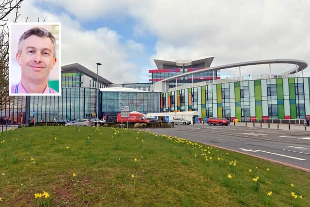 King's Mill Hospital and, inset, Simon Barton, Sherwood Forest Hospitals NHS Trust chief operating officer.