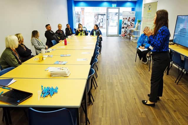 Inside ATTFE College's community hub in Sutton's Idlewells Shopping Centre.