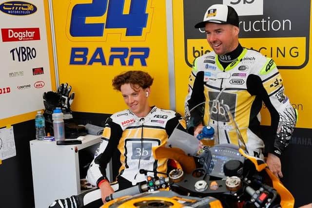 Oliver Barr and Alistair Seeley at Thruxton.