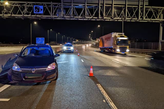 The driver and passenger of the vehicle were found and arrested by officers.
