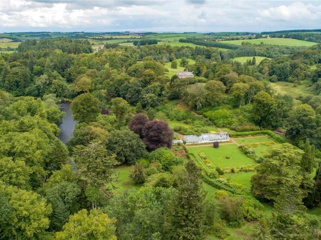 Aerial view of the estate.