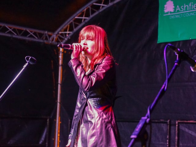 Local singer Breanna Thompson entertained crowds.