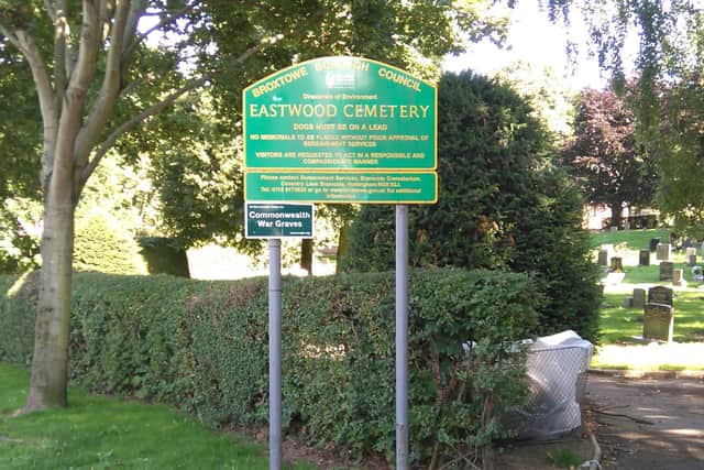 A resident has expressed her concerns about Eastwood Cemetery.