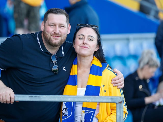 Stags fans ahead of the 2-2 draw with Forest Green.