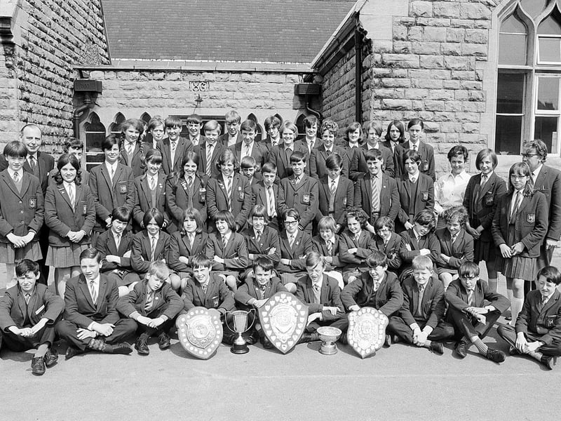 Mansfield St Johns School Music and Drama Festival group from 1968