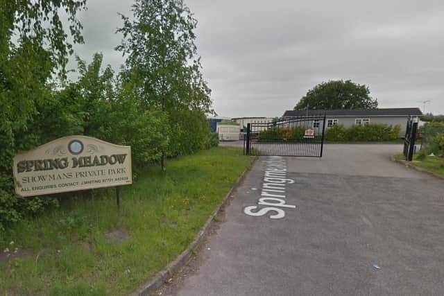 The entrance to Spring Meadow in Kirkby.