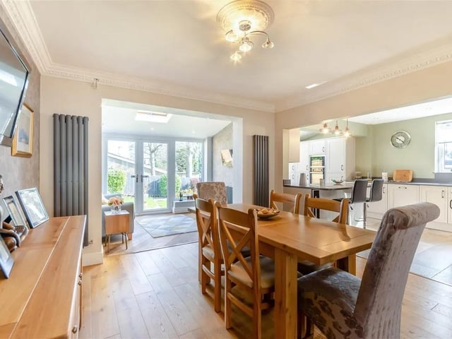 The stunning, open plan dining/kitchen/snug.