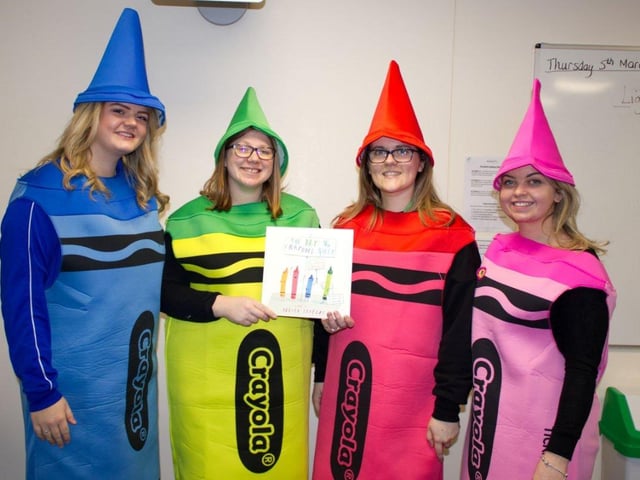 Check out our archive images of World Book Day including this shot of staff at The Beech Academy in Mansfield in 2020.