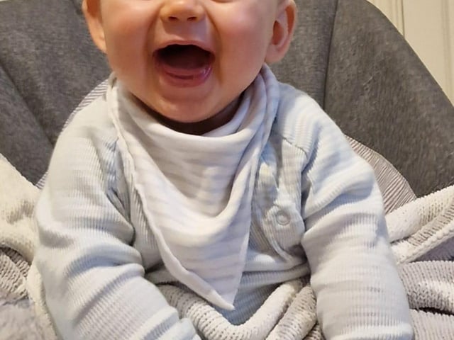 This photo of Tommy Ethan Stubbings, nine months, was sent to us by Kerry Canham