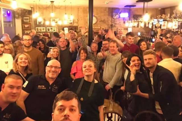 Crowds in the Dog and Parrot at the festival back in 2019.