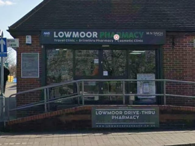 Lowmoor Chemist on Low Moor Road, Kirkby, will be closed on Christmas Day and Boxing Day.