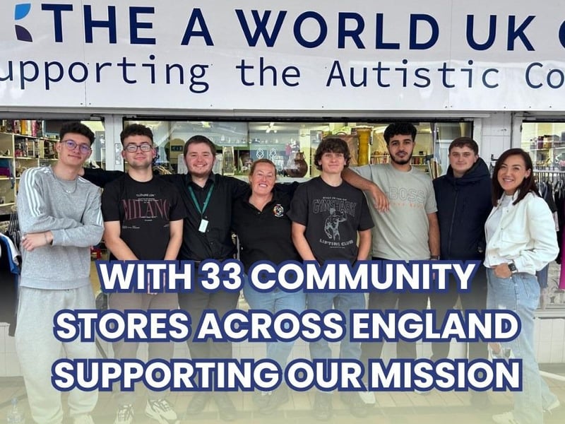 The A World UK CIC can be found at Mansfield Four Seasons Shopping Centre. This is their 27th Community Store, and it is their first store located outside of the North of England. The charity shop stocks pre-loved bargains that support the autistic community.