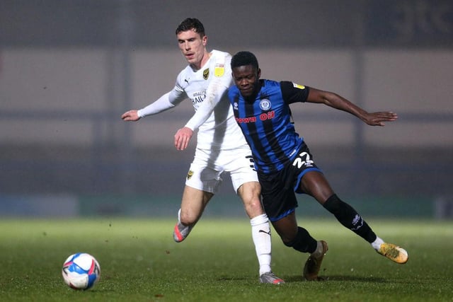 Manchester City are set to win the race for Rochdale youngster Kwadwo Baah. The teenager could be loaned back to his current club for the remainder of the season. (Various) 

(Photo by Lewis Storey/Getty Images)