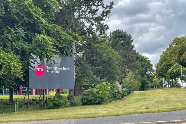 Billboards are planned for Nottingham Trent University's Mansfield Hub, at West Nottingham College's Derby Road campus in Mansfield. (Photo by: Google Maps)