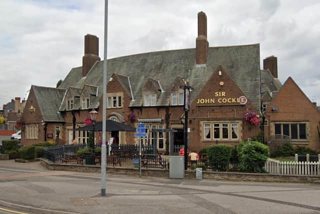 The victim was found outside Mansfield's Sir John Cockle pub.