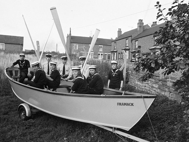 Mansfield Sea Scouts take to their boat in 1970
