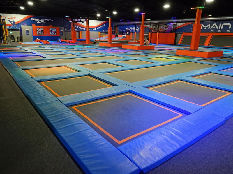 The only venue in the East Midlands to offer a massive trampoline court with over 120 trampolines