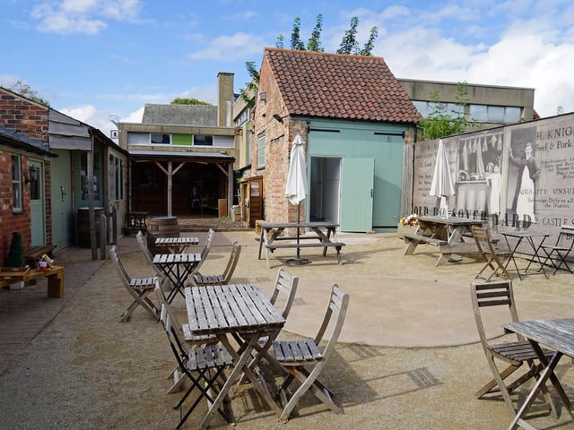 A view of Old Bolsover Yard where The Nook is based.