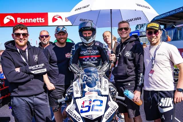 In the points - Team Binch at Donington Park.