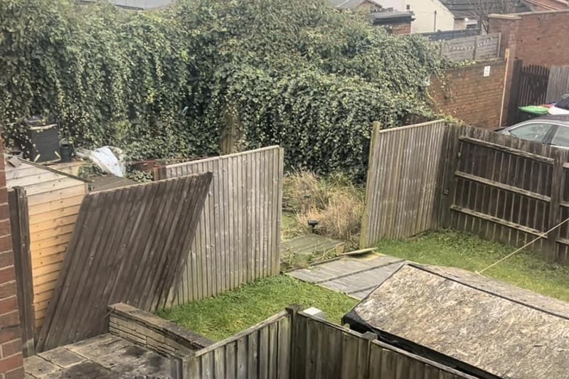 Rose Eaton sent us this photo of a collapsed fence