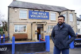 The Rifle Volunteer reopens in Sutton In Ashfield. Owner Mathew Shinto.