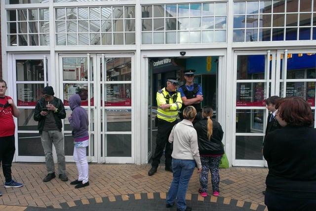 Idlewells was evacuated due to a bomb scare in 2016.