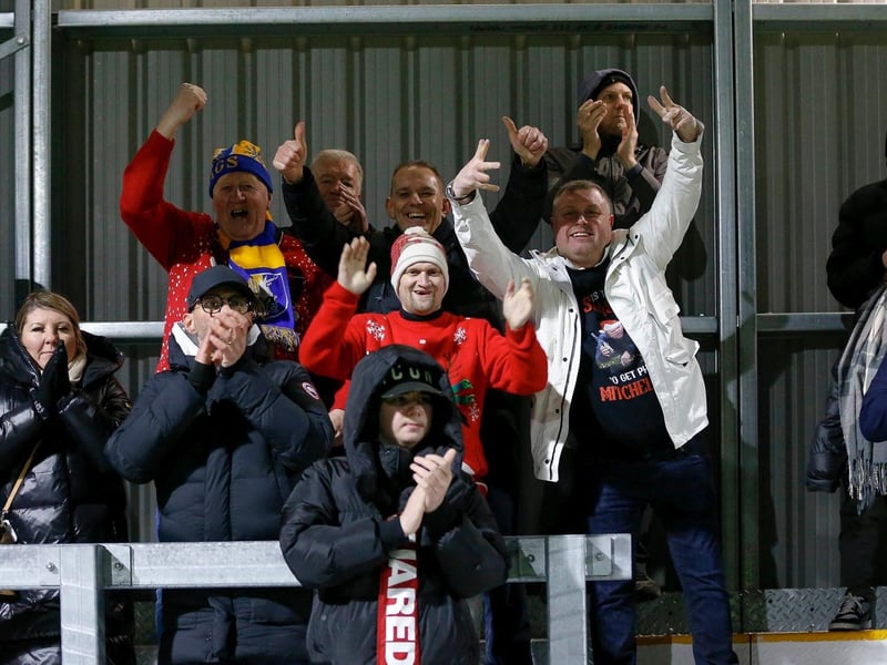 Mansfield Town fans who made the trek to London.