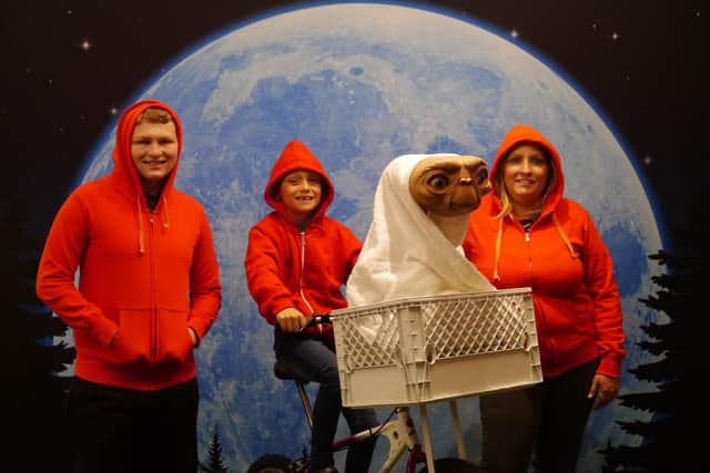 Fans were able to recreate a famous scene from ET during the screening to mark the film's 40th anniversary