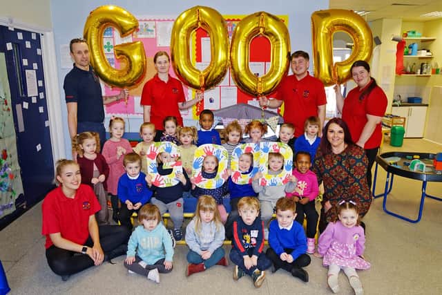 Shaping Futures in Warsop celebrate a good Ofsted report.