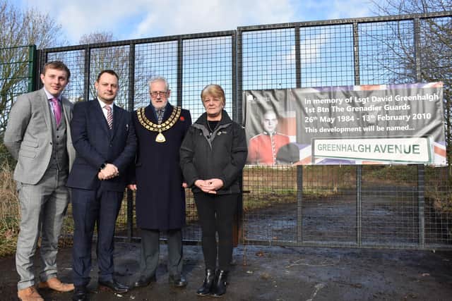 The new road will be named Greenhalgh Avenue after David Greenhalgh
