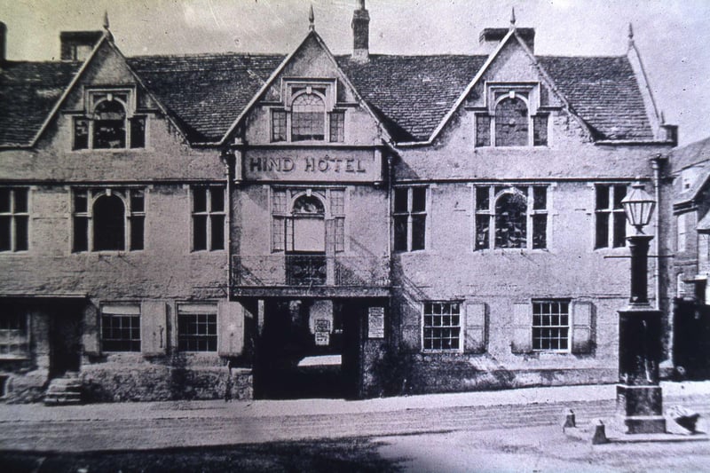 The Hind Hotel pictured back in the days when you could ride in the entrance on your horse!