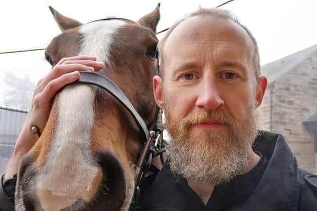 Chief Inspector Clive Collings with horse Hoober, who sadly died last year, during his time as the as the Mounted Unit sergeant in South Yorkshire Police