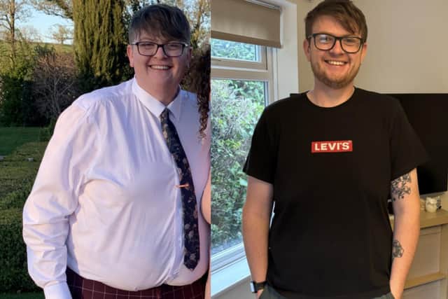 Bradley has now taken up a role at the club to help other men lose weight too