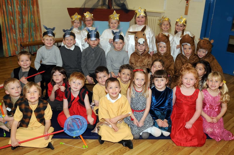 Abbey Prinary School's Year 1 perform a nativity.