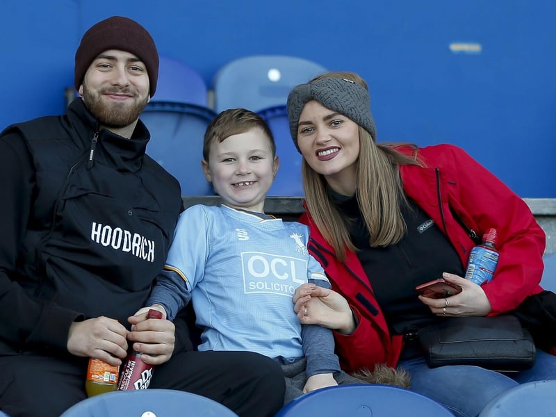 Stags fans at the One Call Stadium for the Sky Bet League 2 match against Barrow.