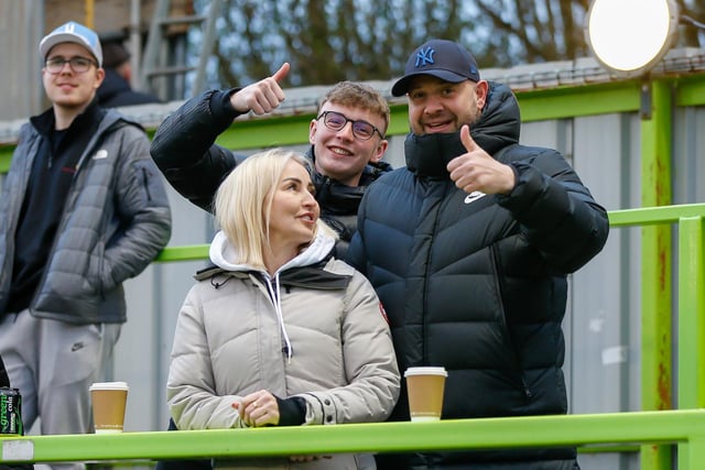 Mansfield fans at Forest Green Rovers.